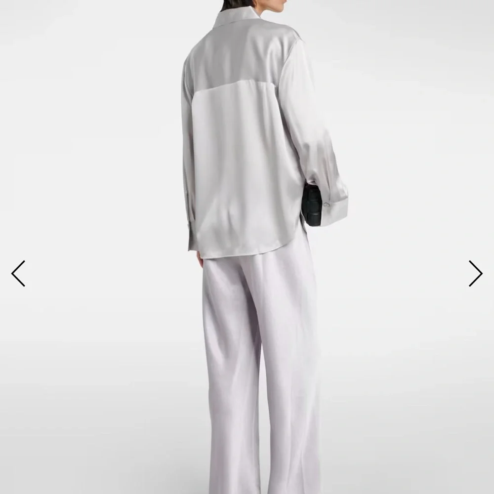 Vince Silk button up shirt gray size XXS - Picture 2 of 16